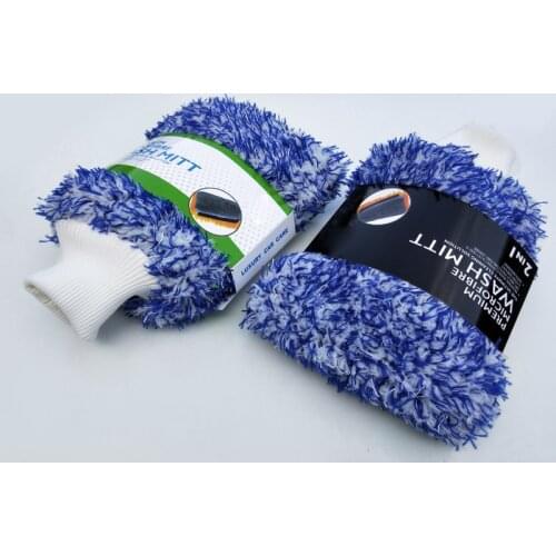 18*13CM Soft Car Cleaning Glove Ultra Soft Car Wash Mitt Easy To Dry Auto Detailing Mitt Microfiber Madness Wash Mitt