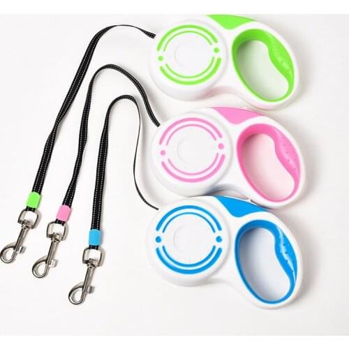 Durable Dog Leash Automatic Retractable Nylon Dog Lead Extending Puppy Walking Running Leads For Small Medium Dogs Pet Supplies