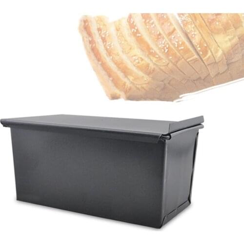 Rectangular Loaf Toast Bread Baking Pan Trays Mold Non-Stick Kitchen Brownie Cake Pastry Bakeware Metal Mold Tools with Lid