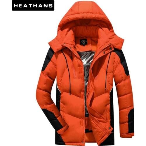 -20 Degree Winter Down Jacket Hooded Mens 2021 Patchwork Parkas Outdoor Mens Windbreaker Puffer Jackets Male Thicken Warm Coats