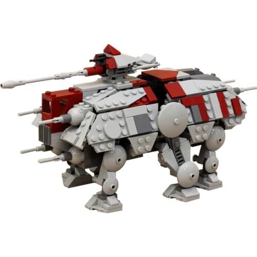 MOC Walking AT-TE Aircraft Warship- Army Figures Building Blocks Warship Future high- Construction Bricks Children Toy