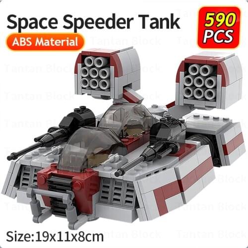 MOC Space Military Series Star Speeder Tank AAC-1 Model Building Blocks Assembly Aircraft Vehicle Bricks Kids DIY Toys Xmas Gift