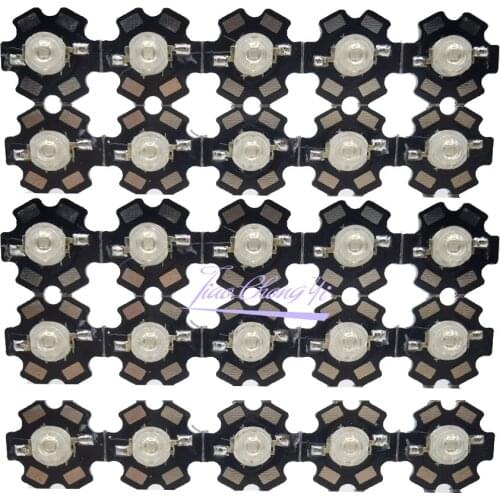 3W UV Purple LED Ultraviolet Bulbs Lamp SMD 365nm 375nm 380nm 385nm 395nm 405nm 420nm with 20mm PCB Aluminum substrate 10pcs