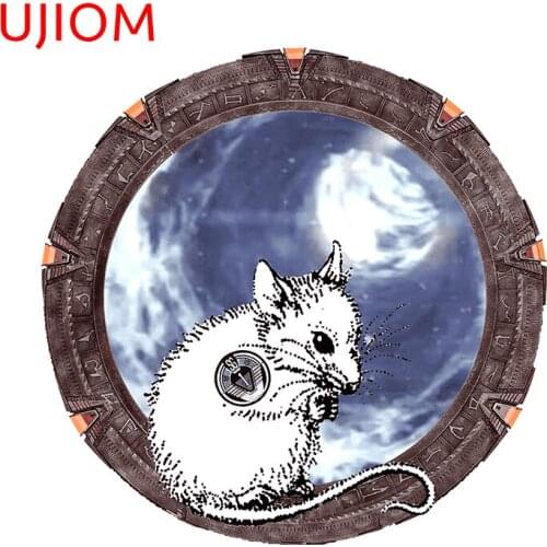 UJIOM Mouse Hole Wall Stickers Home Decoration Living Room Decor Waterproof Mural Art Wall Decal Kitchen Decorative Decals