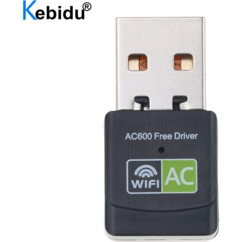 USB WiFi Adapter 600Mbps USB Ethernet Wi-Fi Receiver Network Card Wireless Adapter AC Dual Band 2.4G 5G For Laptop Driver Free