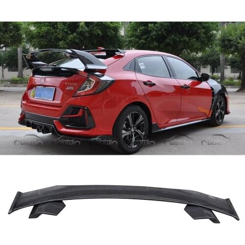Carbon Fiber Rear Spoiler Tail Wing Boot For Honda Civic FK7 Hatchback 5DOOR ONLY