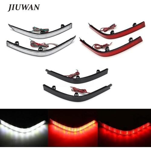 1 Pair LED Rear Bumper Reflector Brake Lights Tail Singal Stop Reversing Lamp For VW Multivan Transporter T6 Caravelle 2015-2019