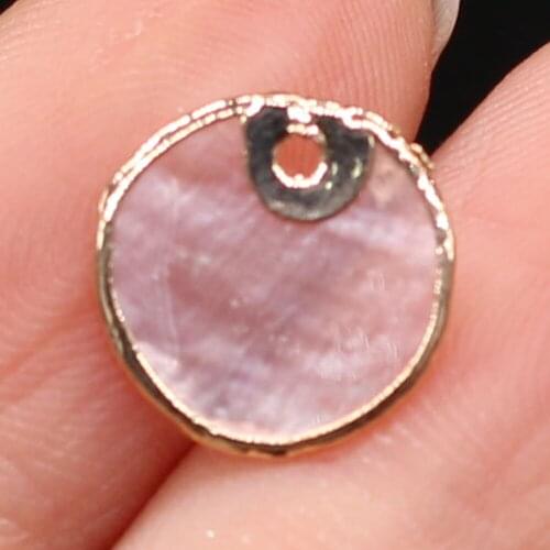 10Pcs Natural Mother Of Pearl Shell Pendant Small Pendant For Jewelry Making DIY Necklace Earrings Accessory