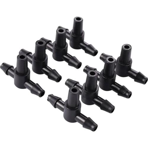 Aquarium drain connector 6mm home courtyard disinfection and cooling nozzle tee connector for 4/7mm hose garden irrigation 40Pcs