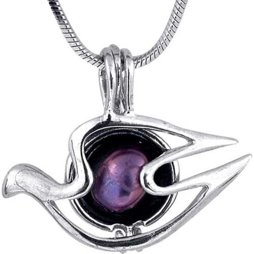 5 Pieces Wholesale Love Pearl Pendant Cage Different Designs Peace Dove Wish Pearl Cages Jewelry P7