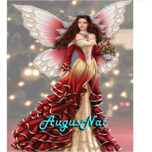 Angel diamond painting full round butterfly beauty diamond cross stitch beads pictures girls room wall art decor needlework gift