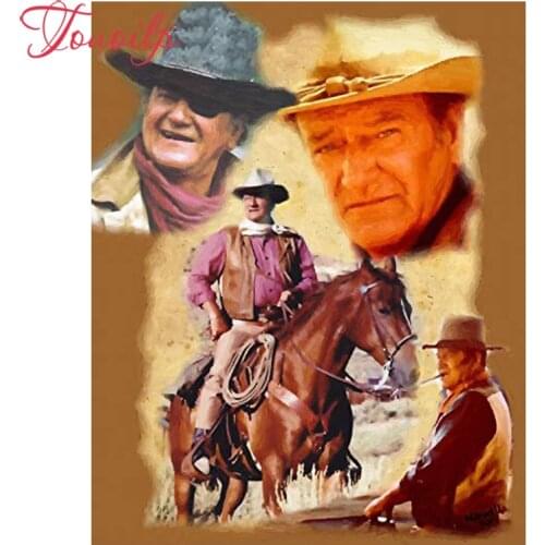 Diamond mosaic Paste Crafts Crystal diy diamond embroidery diy 5d John Wayne 5d Diamond painting Cross stitch canvas painting