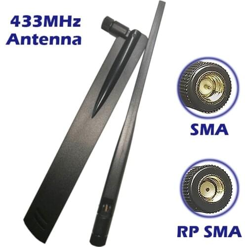 433MHz Antenna 12dbi Gain SMA/RPSMA Connector Booster Antenna for Radio Wireless Control Repeater Extender Gate-Way Node Lorawan