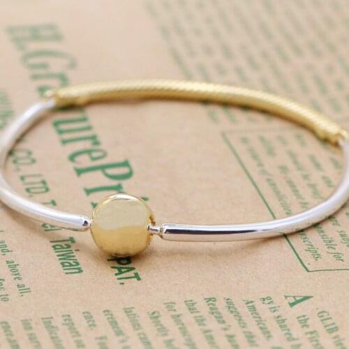 Bewill 925 Sterling Silver Three Section Chain Bracelet Gift For Girlfriend