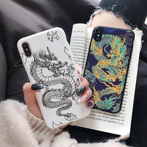 White Black Cow Case For Huawei Y5P Y6P Y7P Y8P Honor 8X 9A 10i 10 20 30 S P20 P30 P40 Lite E Pro P Smart 2020 Soft Cases Dragon