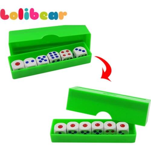 Prediction Dices (Normal Dice and Online instruction) Magic Tricks Six Die Flash Change Magia Close Up Gimmick Prop Toy for Kids