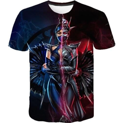 Mortal Kombat 3D Printing T-shirt Men And Women Fighting Game MK Streetwear Hip Hop Fashion Casual Short Sleeve Unisex T Shirts