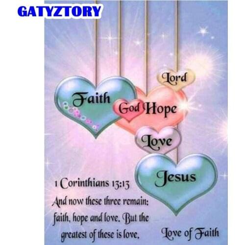 GATYZTORY Full Square/Round Diamond Painting Heart And Tree 5D DIY Diamond Embroidery Flower New Arrival Home Decor Rhinestone K