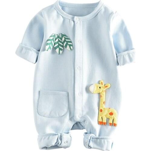 Newborn Baby Boy Girl Animal Print Romper cotton fashion boys girls Giraffe cute Rompers Outfit ropa Clothes