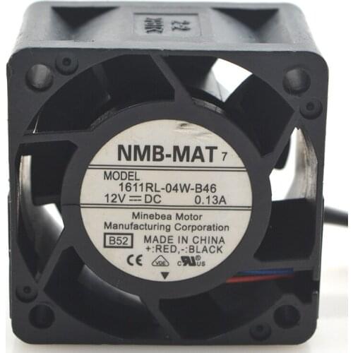 1611RL-04W-B46 For NMB 40X28mm DC 12V 0.13A 4cm 4028 Server cooling Fan