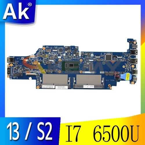 For ThinkPad 13 / S2 laptop motherboard DA0PS8MB8G0 has CPU I7 6500U FRU 01AY553 01AY552 01AY562 01AY563 Mainboard