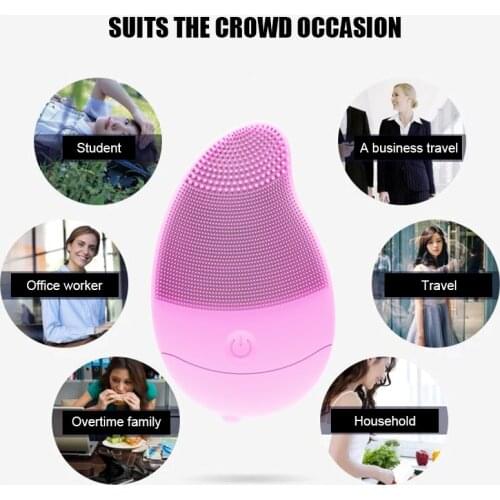 Soft Silicone Clean Facial Cleansing Brush Face Washing Device for Skin Pore Cleaning NN