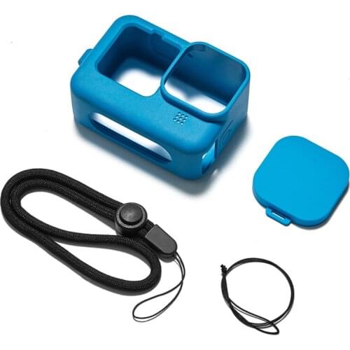 Soft Silicone Protective Case Rubber Cover Skin for GoPro Hero 9 Black Go Pro 9 Case Accessory With Lens Cover Case