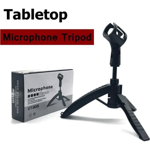 Tabletop Adjustable Condenser Microphone Tripod Foldable Holder Wireles Microphone Stand For Computer Recording Mic Stands