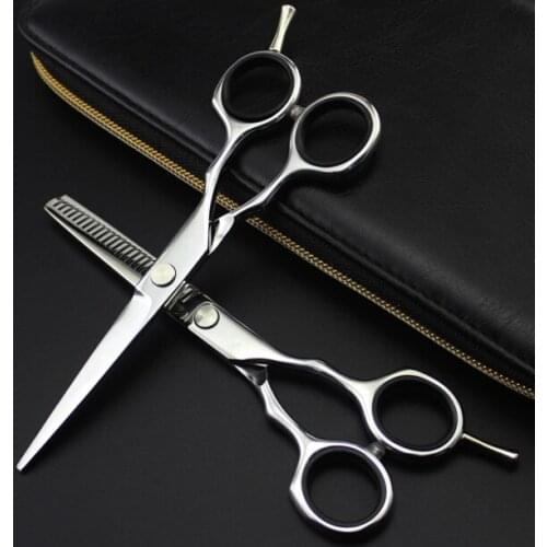 Custom-made new Japan 440c 6cr13 steel 5.5 inch hair scissors set cutting barber scissor thinning shears hairdressing scissors