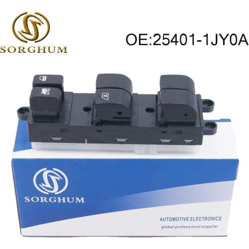 25401-1JY0A Electric Power Window Switch For Nissan TIIDA C11 SC11 C11Z