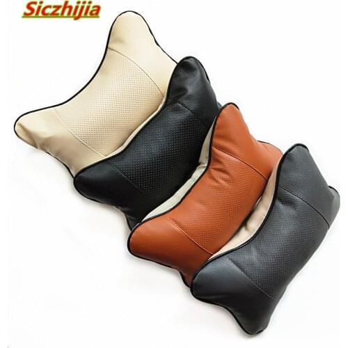 Car seat PU leather breathable headrest for Volvo S40 S60 S80 XC60 XC90 V40 V60 C30 XC70 V70