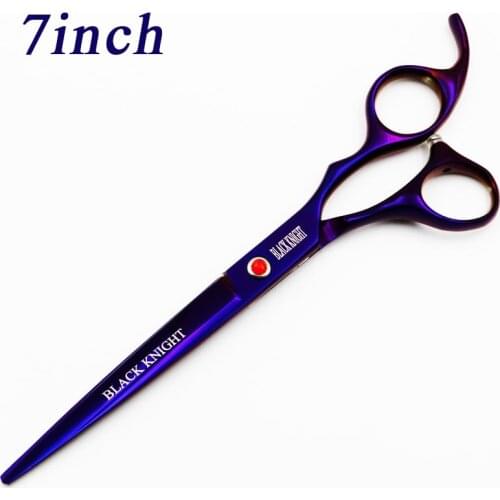 BLACK KNIGHT Professional Hairdressing Scissors 7 Inch Cutting Barber Shears Pet Scissors Purple Style