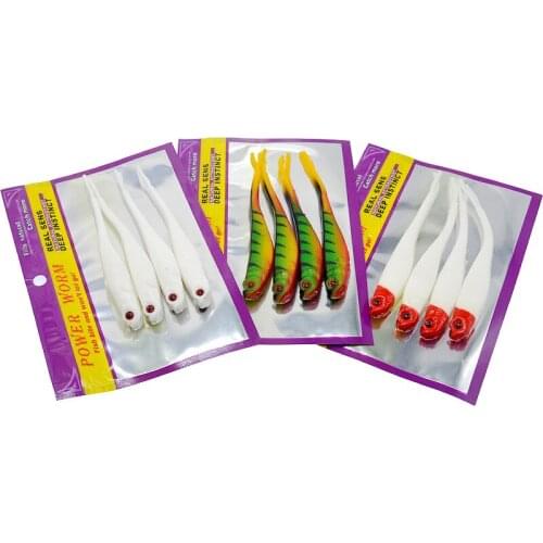 Fishing Lure Soft Bait Belly Chest Open Fork Tail Simulation Fish Bite 13cm/9.5g Vivid Attraction 4 Pieces Bag