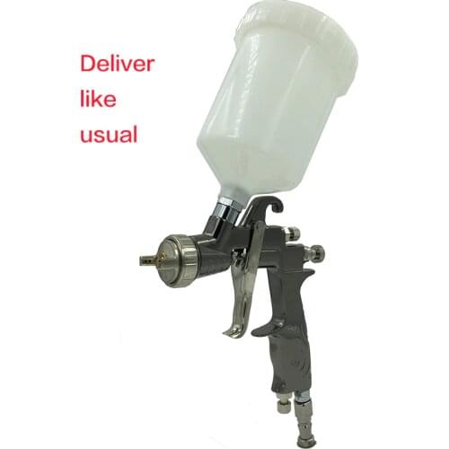 SAT0083 free shipping chrome paint spray paint gun high pressure compressed air hvlp pneumatic spray gun