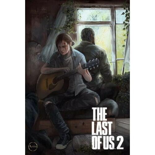 The Last of Us 2 - Part II Ellie Zombie Survival Horror Game Art print Silk poster Home Wall Decor