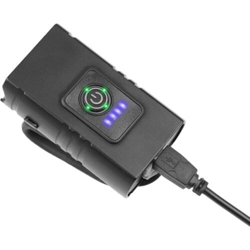 LED Bicycle Light 800LM USB Rechargeable Power Display Mountain Road Bike Front Lamp Cycling Equipment