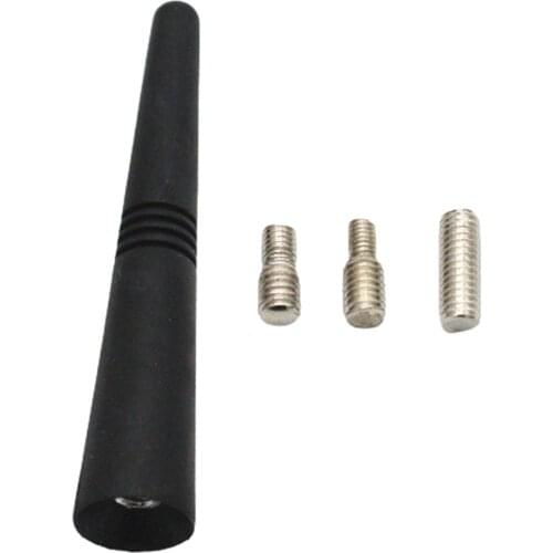 3.5 inch Universal Car Wash Proof Short Rubber Antenna Mast Replacement Powerful Internal Coil Premium Reception Accessories