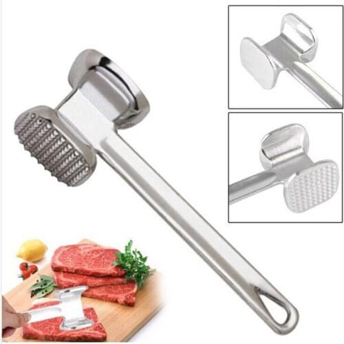 1Pcs Portable Kitchen Gadgets Multifunction Meat Hammer Two Sides Loose Tenderizers Steak Pork Tools Aluminum Alloy Dropship