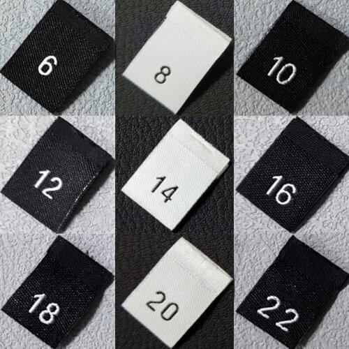 100 Sell Size Calibration To Make High-Density Number Mark Clothing English Size Mark Half Fold Size Mark