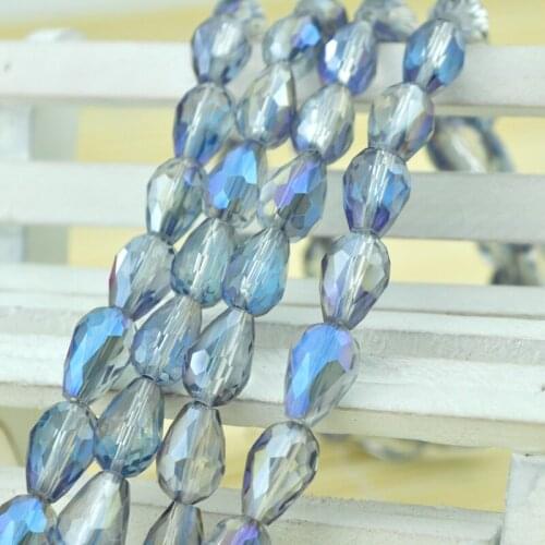 300pcs/lot Waterdrop Crystal Beads Crystal Faceted Beads 8x12mm Curtain Craft Jewelry Making DIY Beads