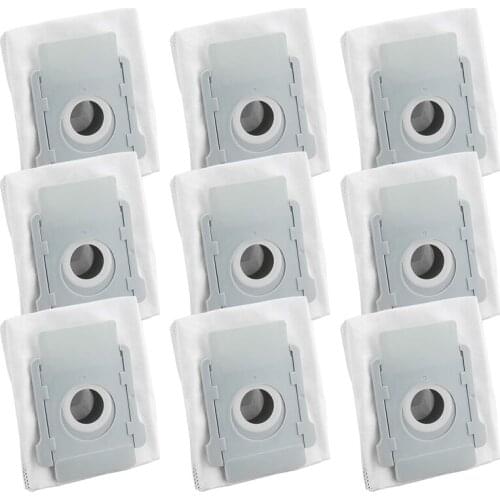 9 PCS Replacement Vacuum Bags for IRobot I7/E5/E6 Cleaner Base Robot Vacuum Automatic Dirt Disposal Bags
