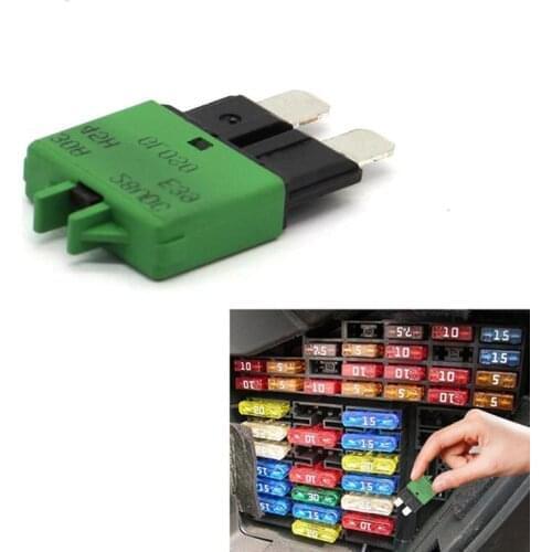 Manual Reset ATC Circuit Breaker Blade Fuse DC28V 30A for Car Motorcycle Truck Boat Auto Accessories