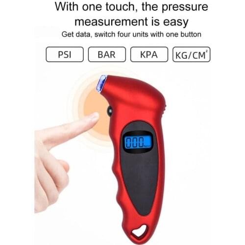 Auto Replacement Parts Wheels Tires Digital LCD Tyre Pressure Gauge Tester Measurement Car Motorcycle Bike Van Tool