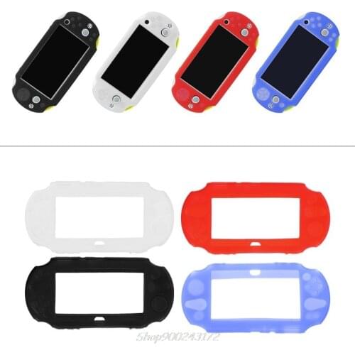 Black Blue Red White Silicone Rubber Soft Protective Case Cover for Sony PlayStation PS Vita 2000 Jy30 20 Dropship