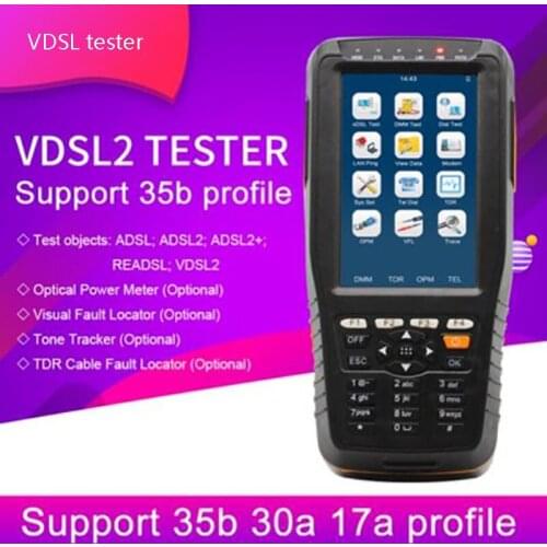 TM-600 VDSL tester English machine support 35B profile maximum rate support 300M