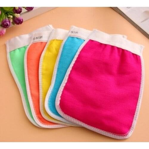 Hot Sell 200pcs Korea Hammam Scrub Mitt Magic Peeling Bath Glove Exfoliating Tan Removal Shower Bath Morocco Towel