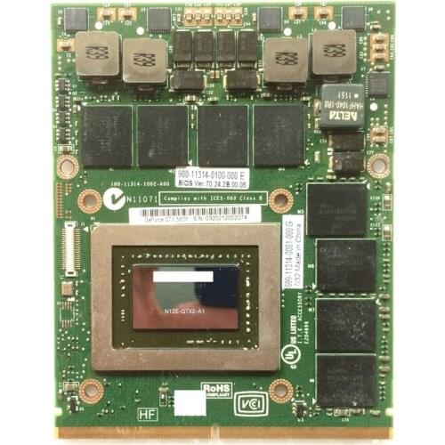 GTX 580m 2GB GDDR5 MXM3.0b Graphics VGA Card 3MF8R 03MF8R CN-03MF8R N12E-GTX2-A1 for Alienware M17x R3 / M18x