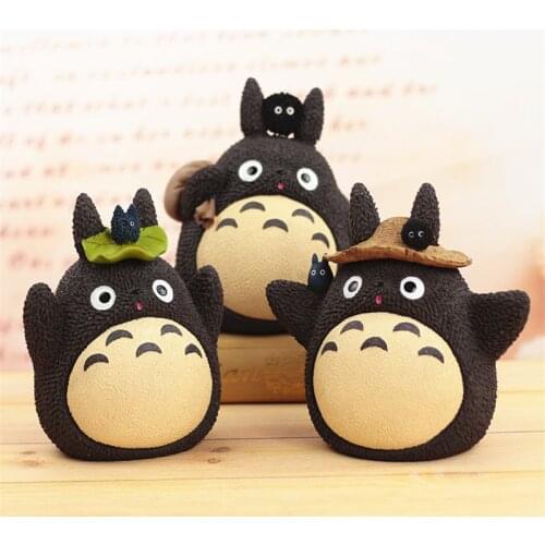 New Style Totoro Money Box Resin My Neighbor Totoro Piggy Bank Figurines Japanese Style Coin Money Box 1 Piece Free Shipping