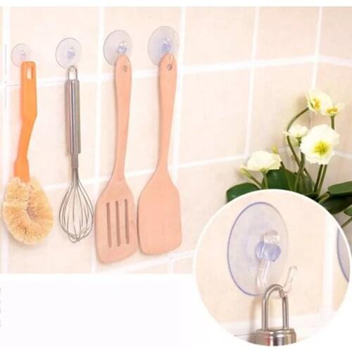 1/3Pcs Glass Window Wall Hooks Hanger Strong Clear Sucker Suction Cups hook Mushroom Head Strong Vacuum Suckers Hooks