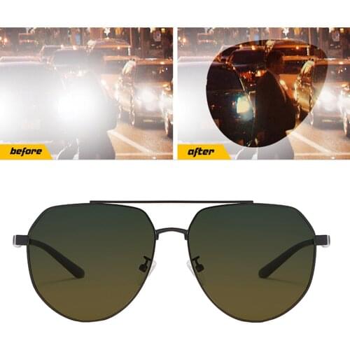 Square Polarized Sunglasses Fishing Day Night Driving Glasses Lightweight UV400 Protection Women Chameleon Goggle